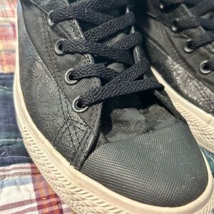 Converse Black Textured Sneakers